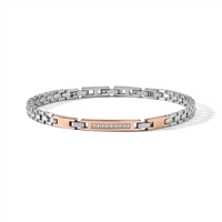 Bracelet Comete Man in Steel Diamante 0.045 Ct UBR 1276 - UBR 1276
